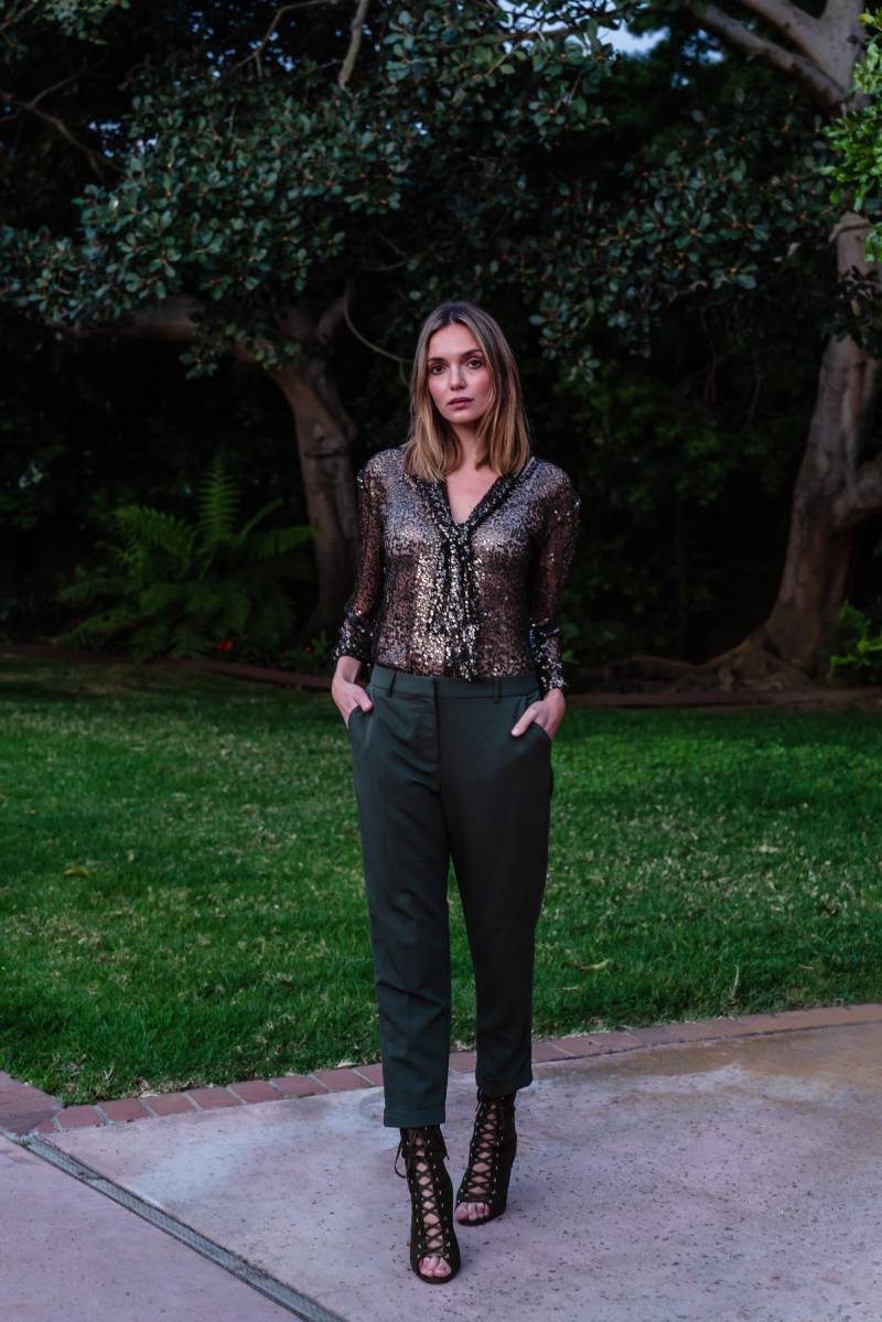 Haze Sequin Krawatte Vorne Bluse von jennafergrace