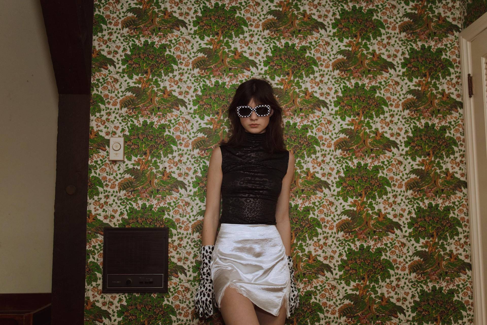 Nacht Leopard Mockneck Tank von jennafergrace