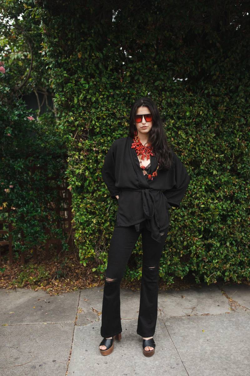 Onyx Dolman Wrap Kimono Top Onyx Dolman Wrap Kimono Top von jennafergrace