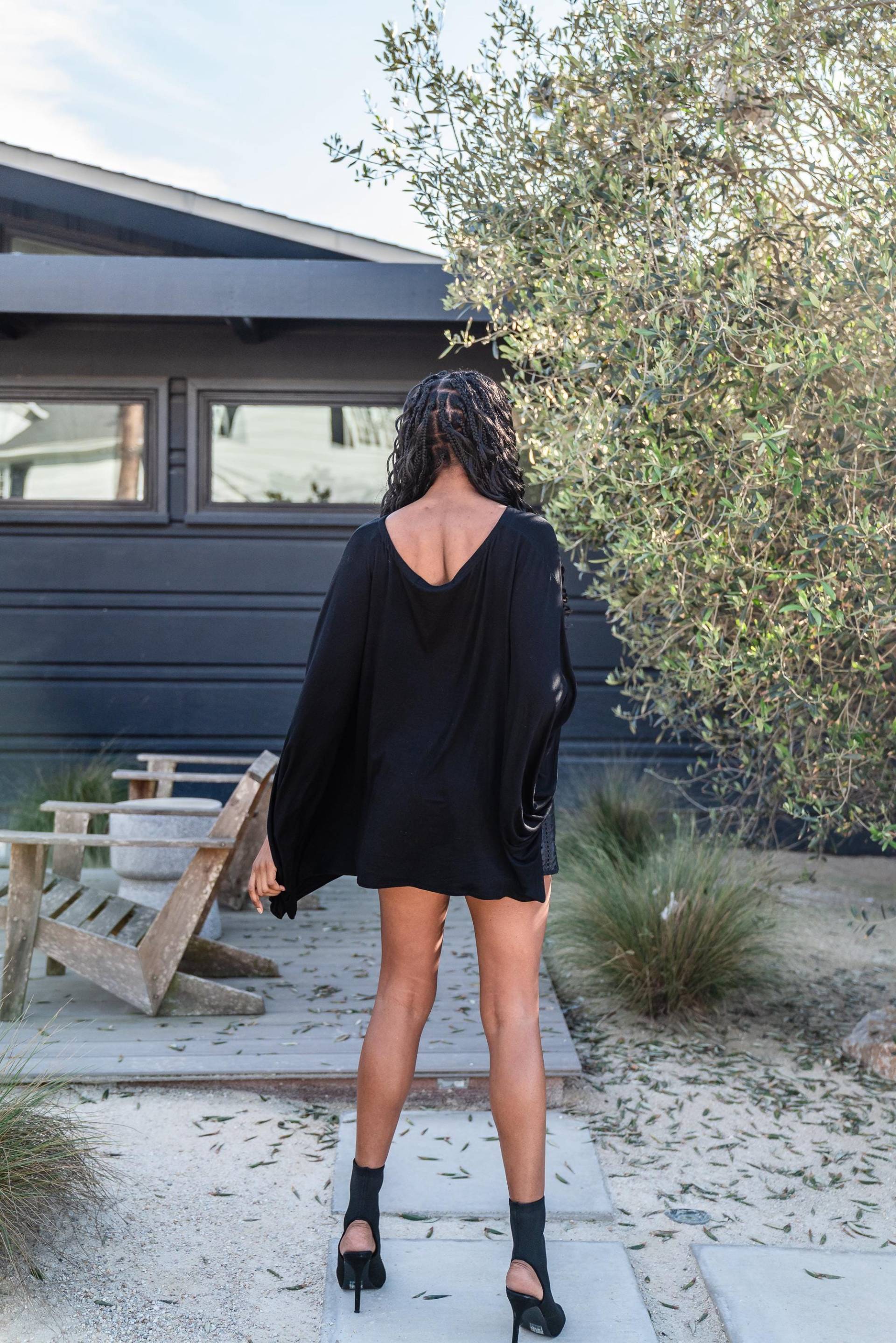 Onyx Jersey Schal Top von jennafergrace