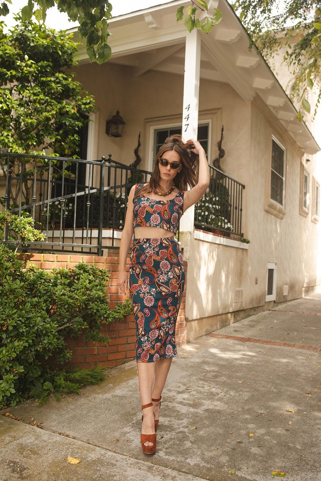 Pepper Paisley-Bleistift-Rock von jennafergrace