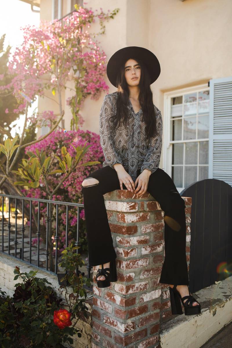 Peri Paisley Krawatte Vorne Bluse von jennafergrace