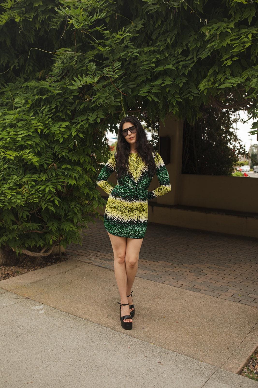 Reptilia Mini Twist Kleid von jennafergrace