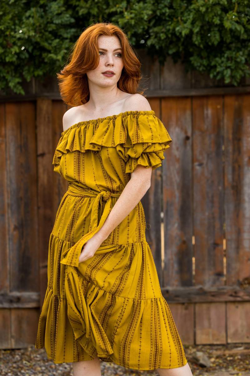 Safran Veranda Kleid von jennafergrace