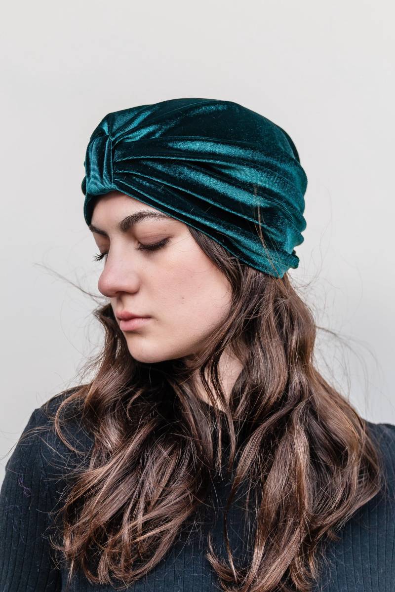 Smaragd Samt Turban von jennafergrace