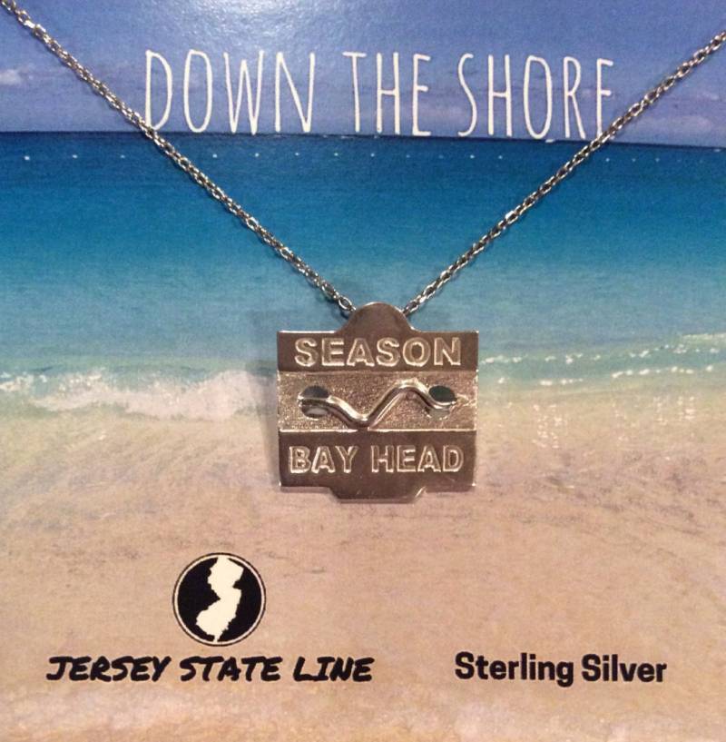 Bay Head - Jersey Shore Sterling Silber Strand Abzeichen Halskette von jerseystateline
