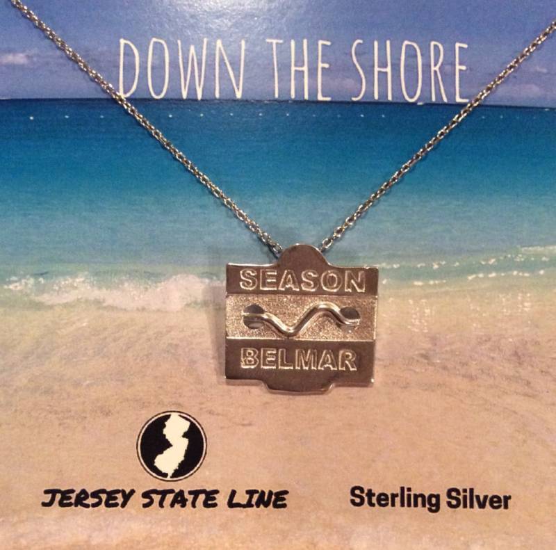 Belmar - Jersey Shore Sterling Silber Strand Anstecker Halskette von jerseystateline