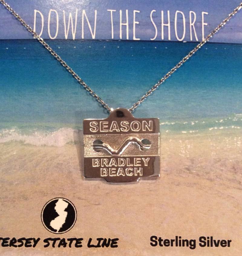 Bradley Beach - Jersey Shore Sterling Silber Strand Anstecker Halskette von jerseystateline