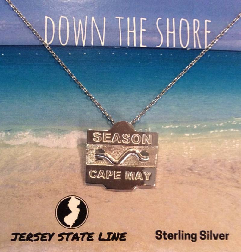 Cape May - Jersey Shore Sterling Silber Strand Anstecker Halskette von jerseystateline