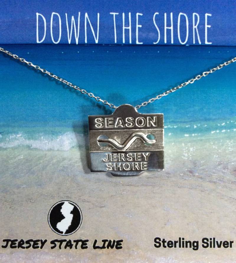 Jersey Shore - Sterling Silber Strandabzeichen von jerseystateline