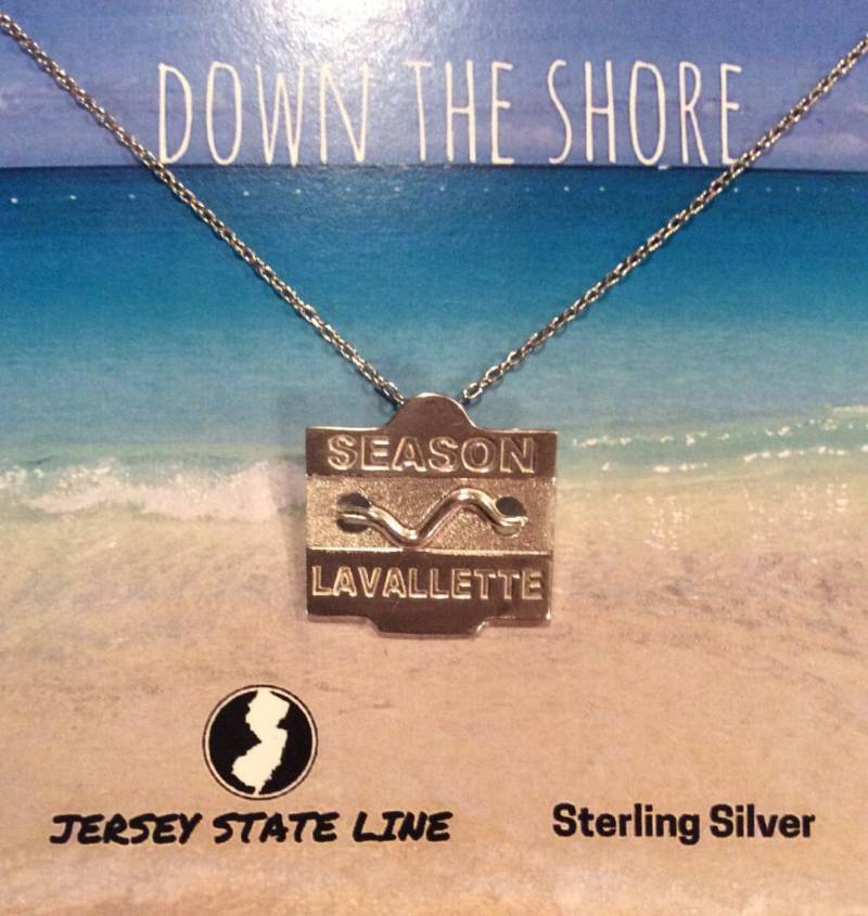 Lavallette - Jersey Shore Sterling Silber Strand Anstecker Halskette von jerseystateline