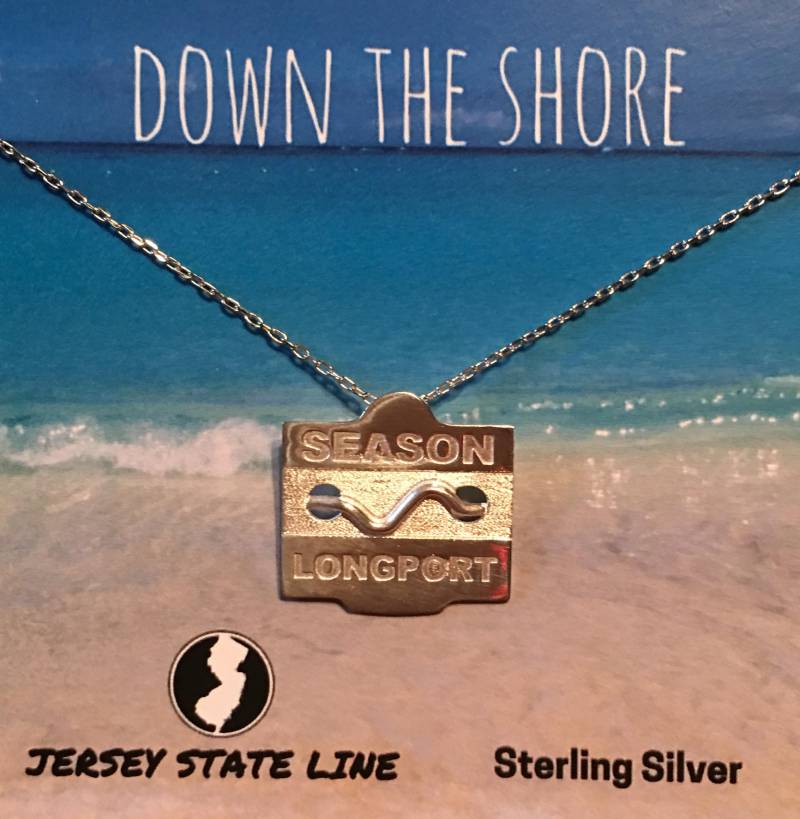 Longport - Jersey Shore Sterling Silber Strand Anstecker Halskette von jerseystateline