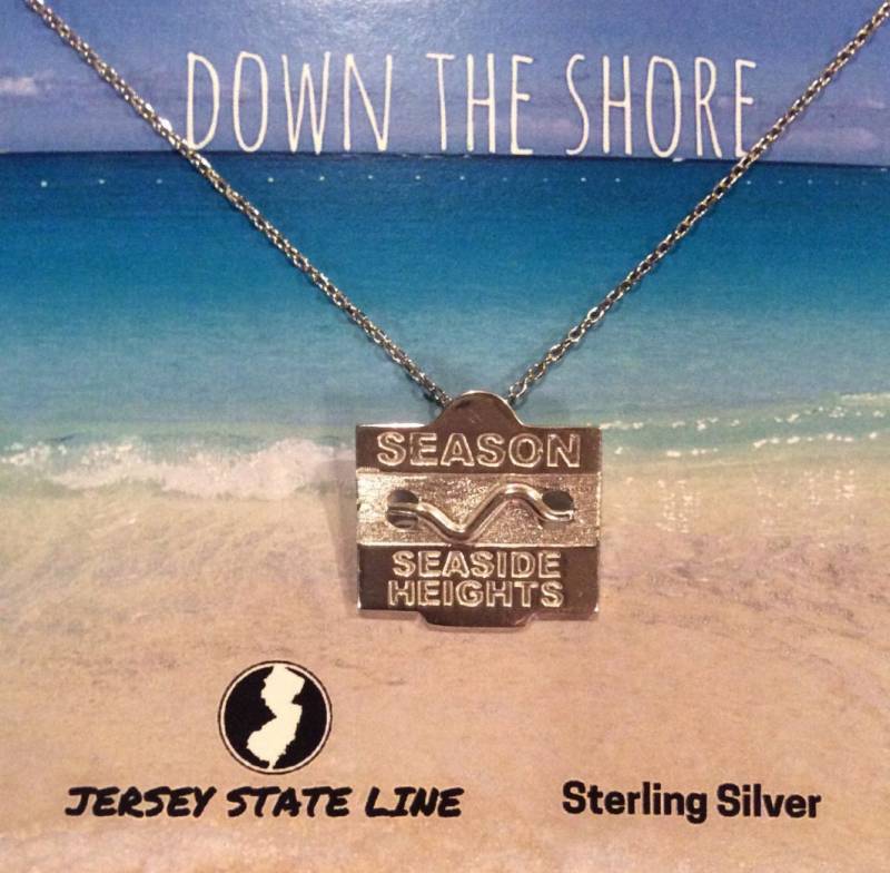 Seaside Heights - Jersey Shore Sterling Silber Strand Anstecker Halskette von jerseystateline