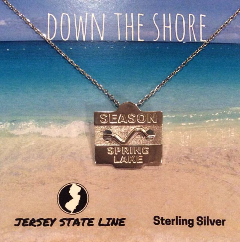 Spring Lake - Jersey Shore Sterling Silber Strand Anstecker Kette von jerseystateline