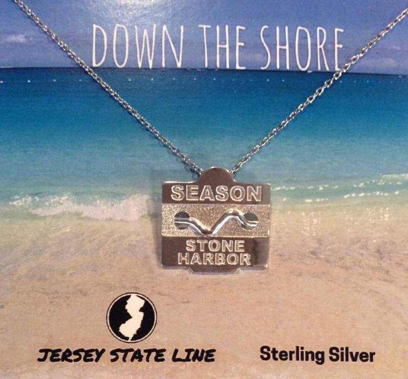 Stone Harbor - Jersey Shore Sterling Silber Strand Anstecker Halskette von jerseystateline