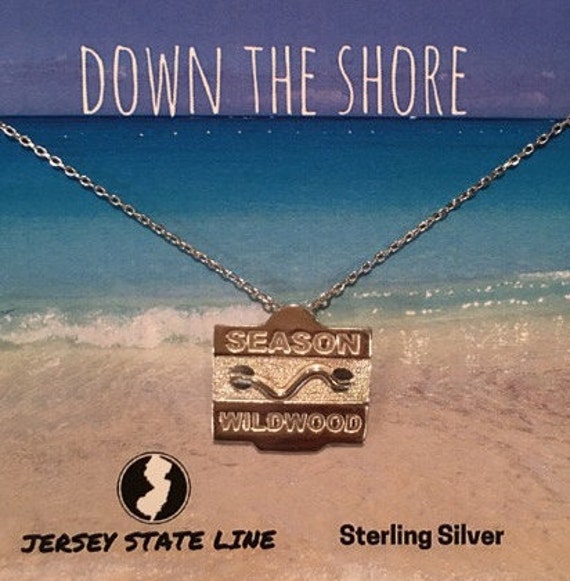 Wildwood - Jersey Shore Sterling Silber Strand Anstecker Halskette von jerseystateline