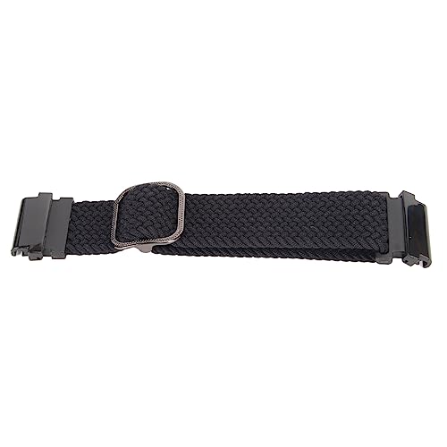 jerss Nylon-Uhrenarmband-Ersatzteil, Uhrenarmband, 2 Spezielle Anschlüsse für 22-mm-Uhren (Schwarz) von jerss