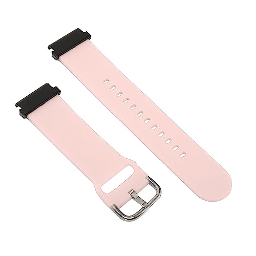 jerss Uhrenarmband, Schweißbeständiges Uhrenarmband, Elegantes Silikon, 22 Mm für Elegant (Rosa) von jerss