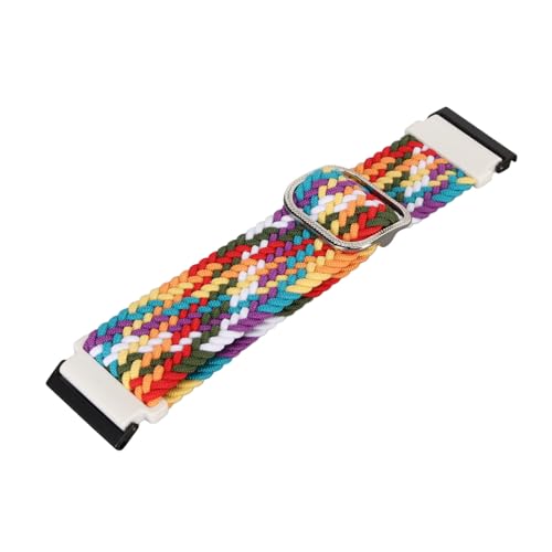 jerss Uhrenarmband Geflochten, Einfache Installation, Nylon-Ersatz für Uhrengeschäft (Regenbogen) von jerss