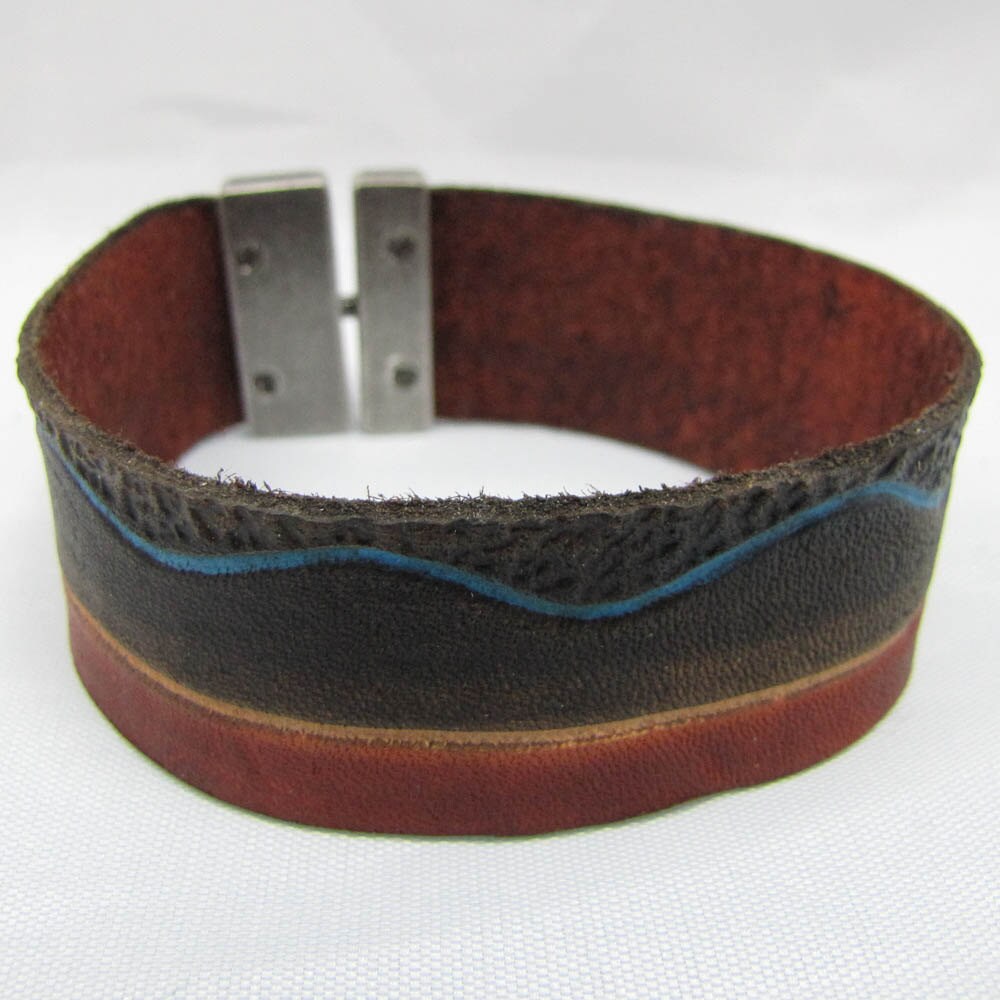 Leder Armband/Cuff - Süd Scape Leder Armband/Cuff - Süd Scape von jeshstuff