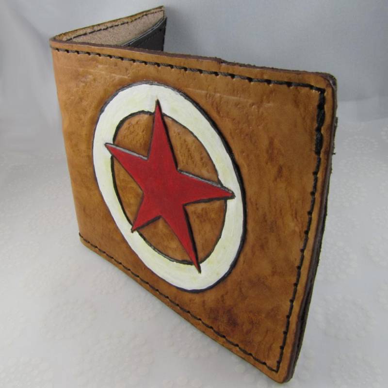 Leder Portemonnaie - Lone Star Leder Portemonnaie - Lone Star von jeshstuff