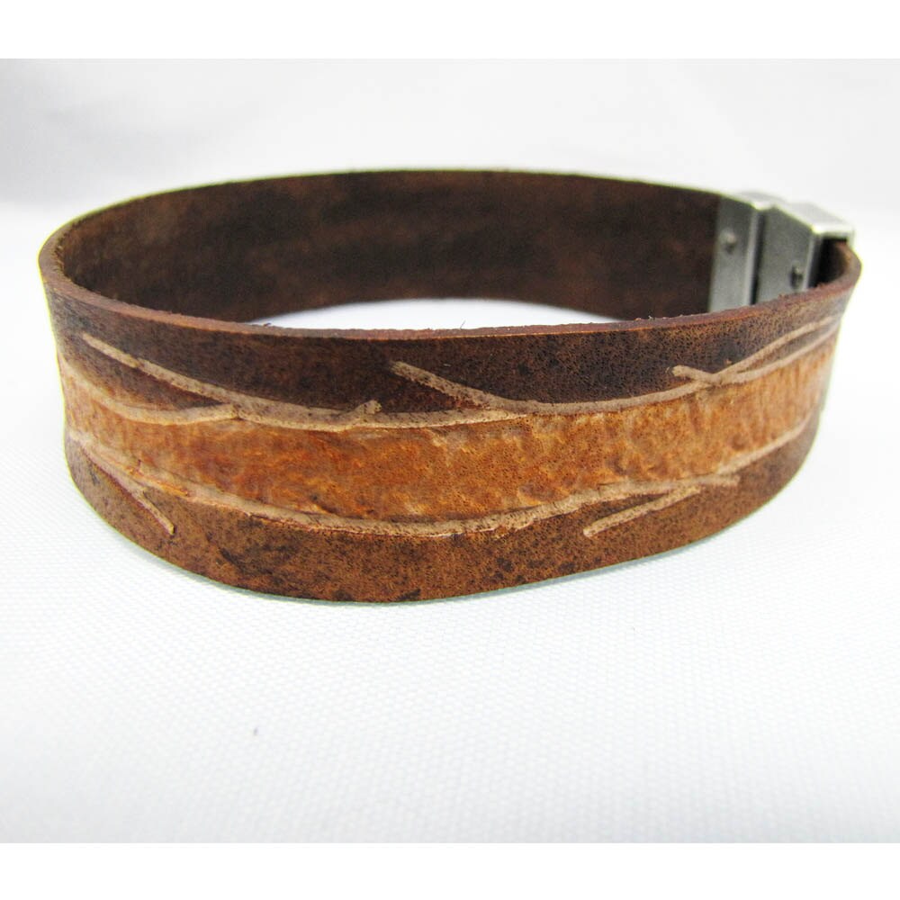 Lederarmband/Manschette - Tree Wire Lederarmband/Manschette - Tree Wire von jeshstuff