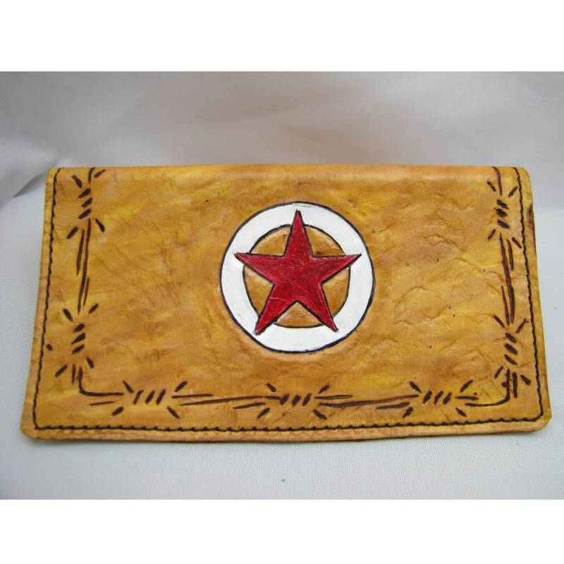 Lone Star - Check Book Lederbezug Lone Star - Check Book Lederbezug von jeshstuff