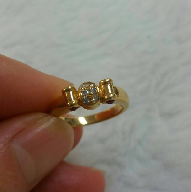 14K Gold Diamant Ring | Voreigent 14K Gold Diamant Ring | Voreigent von jessiemade4u