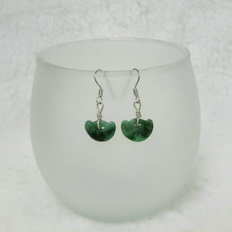 Jade Ohrringe, Silber Ohrringe Jade Ohrringe, Silber Ohrringe von jessiemade4u