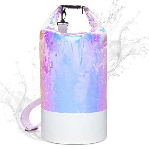 jetmast Wasserdichter Dry Bag Rucksack – PVC Strand Schwimmen Sport Fasstasche, schillernd schimmernd Crossbody Schultertasche, auslaufsicher für Pool, Kajak, Bootfahren, Wasseraktivitäten im Freien jetmast Wasserdichter Dry Bag Rucksack – PVC Strand Schwimmen Sport Fasstasche, schillernd schimmernd Crossbody Schultertasche, auslaufsicher für Pool, Kajak, Bootfahren, Wasseraktivitäten im Freien von jetmast