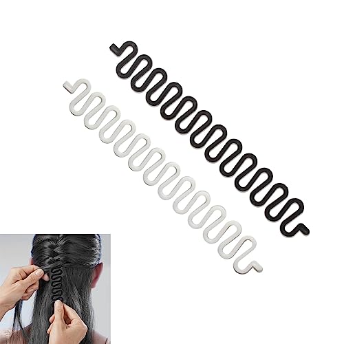 2 Stück Haarstricken Werkzeug Mode Französisch Haar Styling Clip Twist Braid Haar Strickwerkzeug Haar Flechten Werkzeug Zopf Haar Flechten Werkzeug Roller Dutt DIY Haar Styling Zubehör für Frauen 2 Stück Haarstricken Werkzeug Mode Französisch Haar Styling Clip Twist Braid Haar Strickwerkzeug Haar Flechten Werkzeug Zopf Haar Flechten Werkzeug Roller Dutt DIY Haar Styling Zubehör für Frauen von jeufun