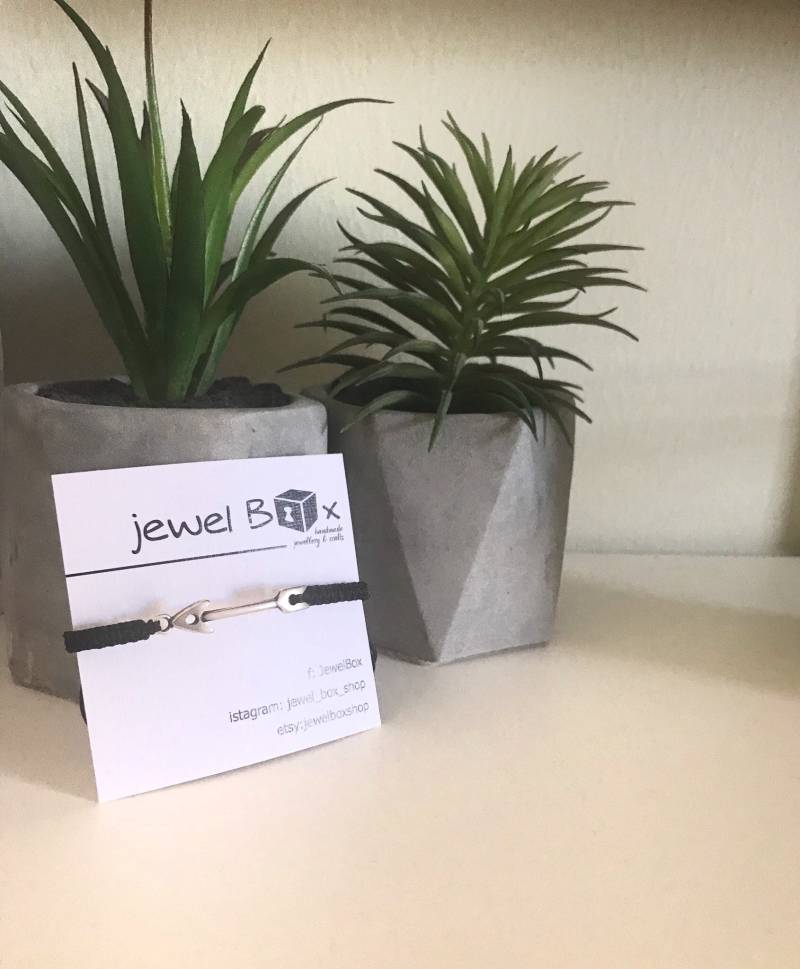 Pfeil Armband/Geflochtenes Armband/Makramee Armband/Freundschaftsarmbänder/Charm Armbänder/Geknüpfte Armbänder/Verstellbares Armband von jewelboxshop