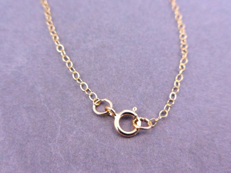 14 Kt. Gold Fill Kette Fertig 20 "Flach Kabel 1, 3 Mm - Bulk Lot 5 Stück von jewelersparadise