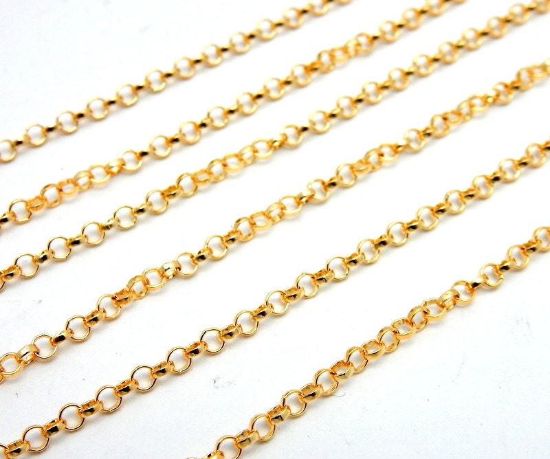 Gold Fill Rolo Kette 2.3 Mm Ein Fuss | M977 von jewelersparadise