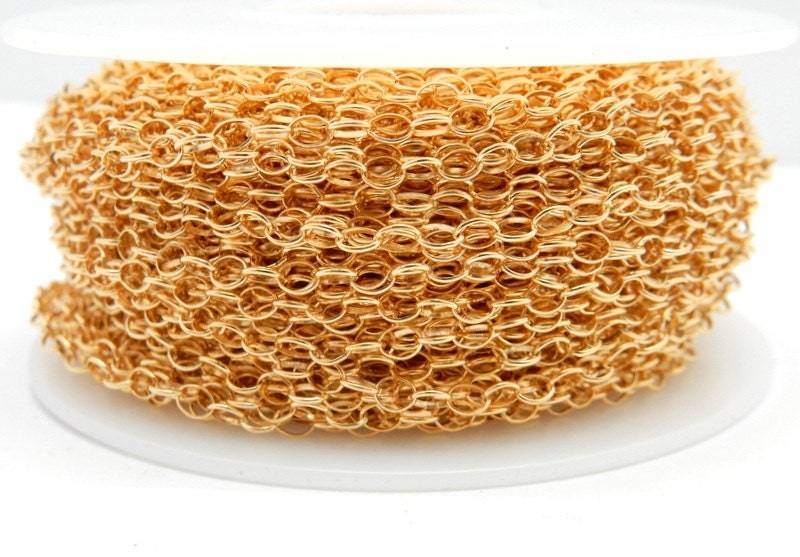 Gold Fill Rolo-Kette 2.8mm - Ein Fuss | M917 von jewelersparadise