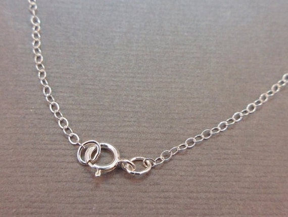 Kette Fertig Halskette Sterling Silber .925 Kabel Federverschluss 1.3mm 24" von jewelersparadise