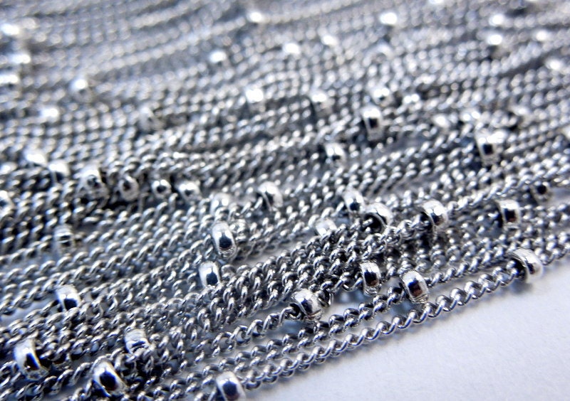 Oxidierte Sterling Silber 16 "Sabit Beendet Kette 1.6mm Glieder | Zz-11" von jewelersparadise