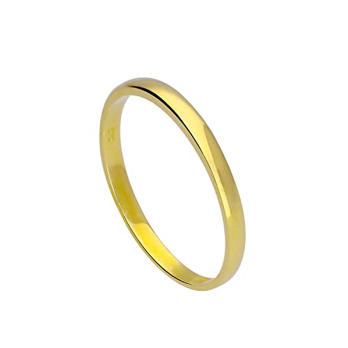 9 Karat (375) Gold 2mm Ehering Größe 53 (Erhältlich 48-63) von jewellerybox