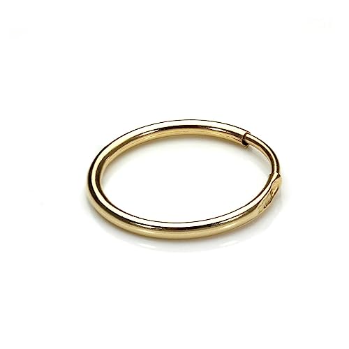 9 Karat (375) Gold Herren Ohrring | Sleeper Hoop Earring | Durchmesser: 13mm von jewellerybox