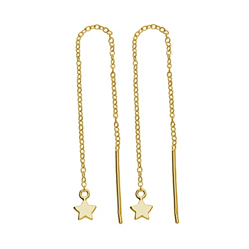 Kleine vergoldete Stern-Ohrringe aus Sterlingsilber von jewellerybox