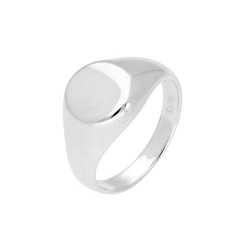 Sterlingsilber Gravierbar Siegelring GröÃŸe 67 von jewellerybox
