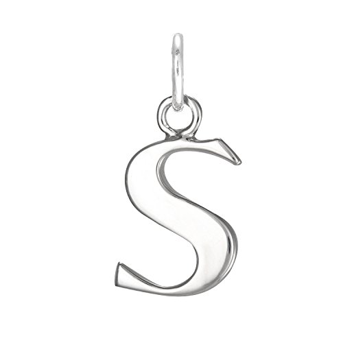 TheCharmWorks 925 Sterling Silber Anfangsbuchstabe S Charm Anhänger von TheCharmWorks