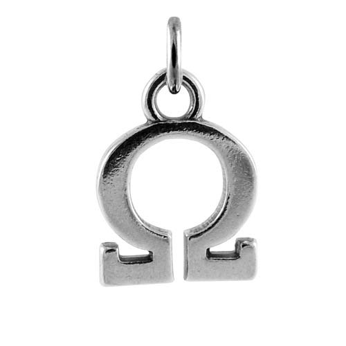TheCharmWorks Sterling Silber Griechischer Buchstabe Omega Charm von TheCharmWorks