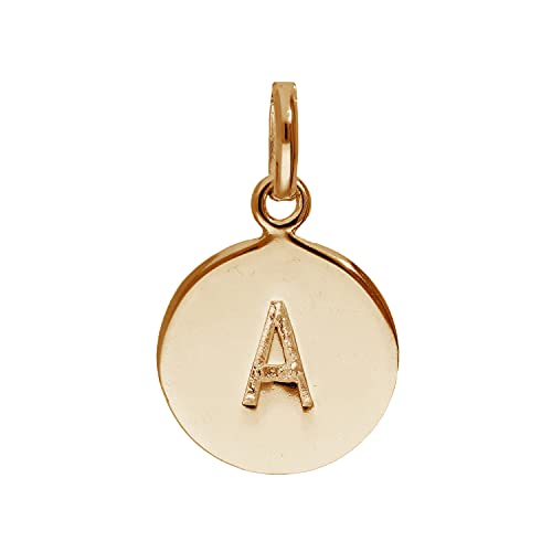 jewellerybox Buchstabe A Charm aus rosévergoldetem Sterlingsilber von jewellerybox