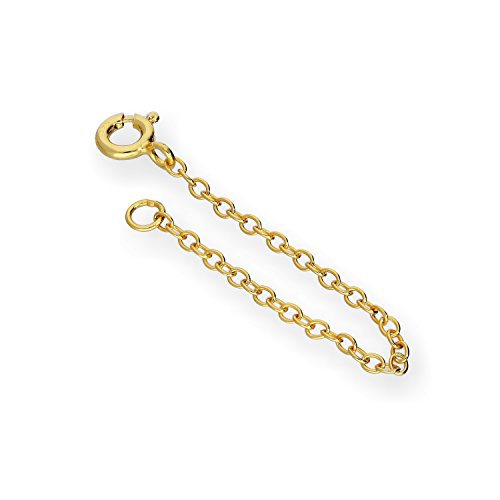 jewellerybox Gold getauchtes Sterlingsilber Zugkette Verlängerungskettchen | 7,6cm von jewellerybox