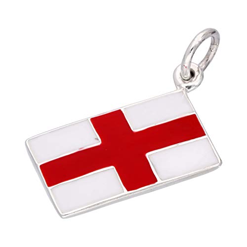 jewellerybox Sterlingsilber Flagge England Charm Anhänger von jewellerybox