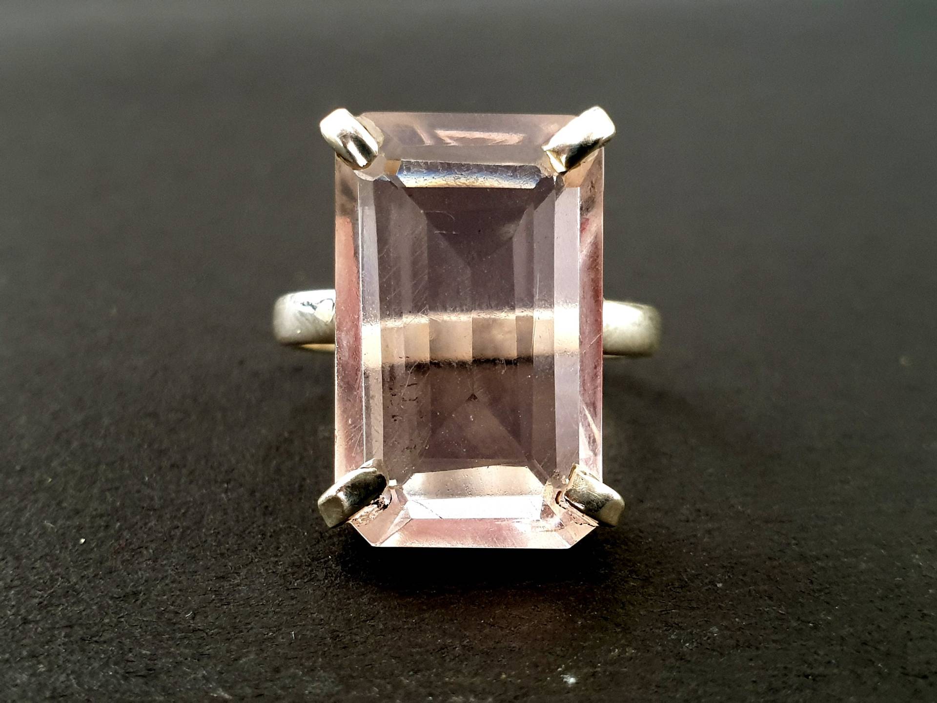 Kunzit Ring Für Frauen, 925 Massiv Sterling Silber Rosa Großer Edelstein, Roségold-Finish, 22K Gold Fill, Handgemachter Ring, Geschenk Sie von jewelleryvilla