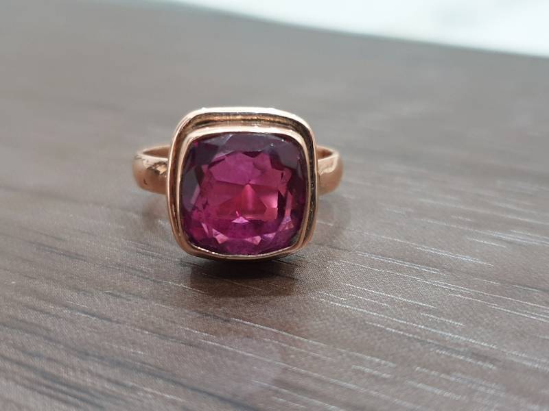 Wunderschöner Rosa Turmalinring, Solider Sterlingsilberring, Turmalinquarzstein, Damenring, Steinring, Geschenkring, Handgemachter Ring von jewelleryvilla