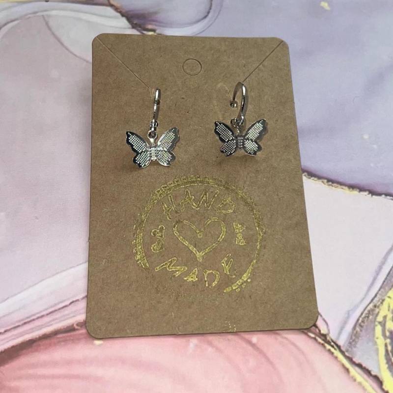 Schmetterling Ohrringe Silber von jewelryBuisness