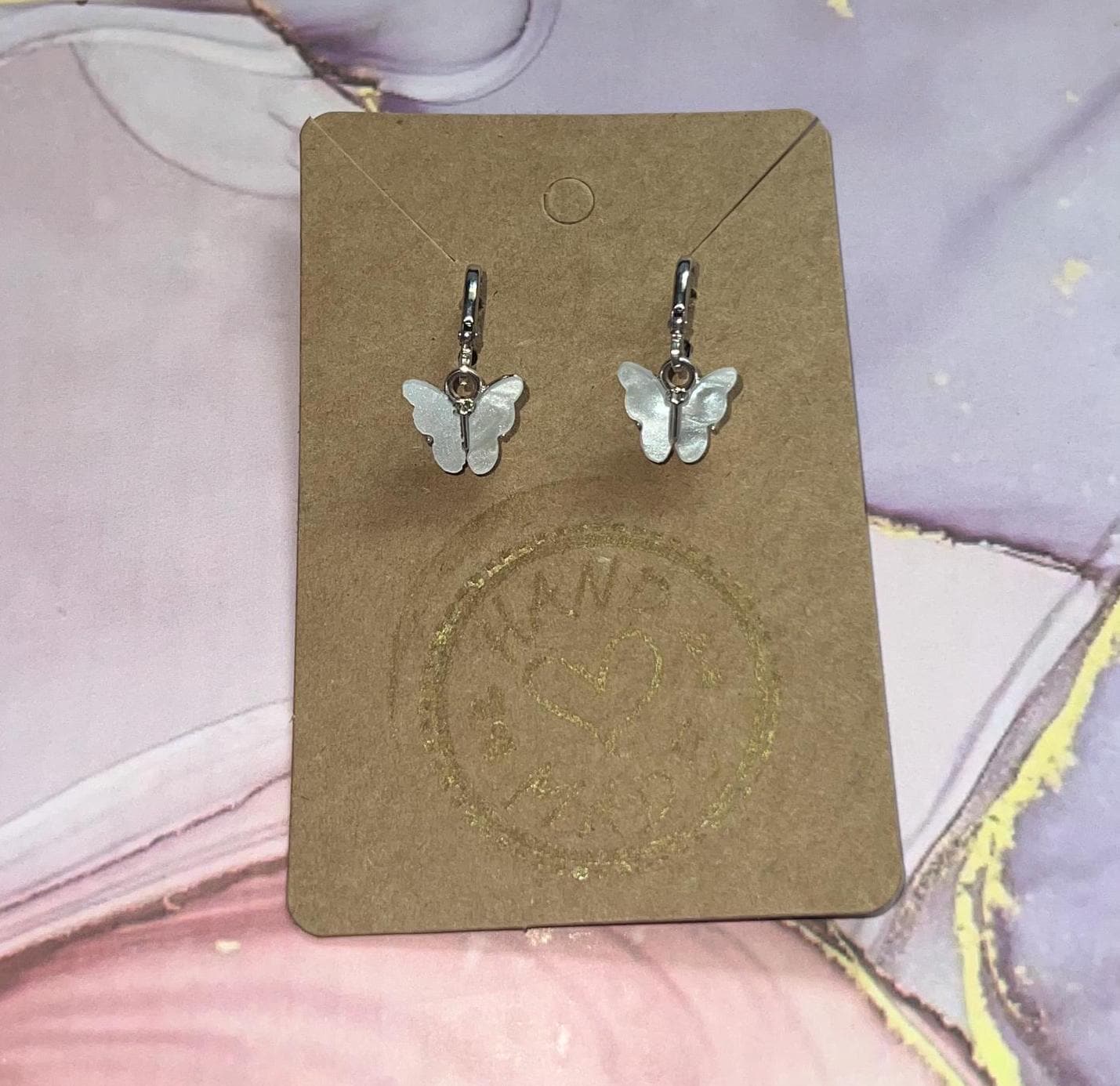 Schmetterling Ohrringe Weiß von jewelryBuisness